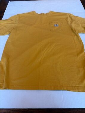 Carhartt Short-Sleeve Pocket Tee in Mustard Men’s XL Tall Loose Fit